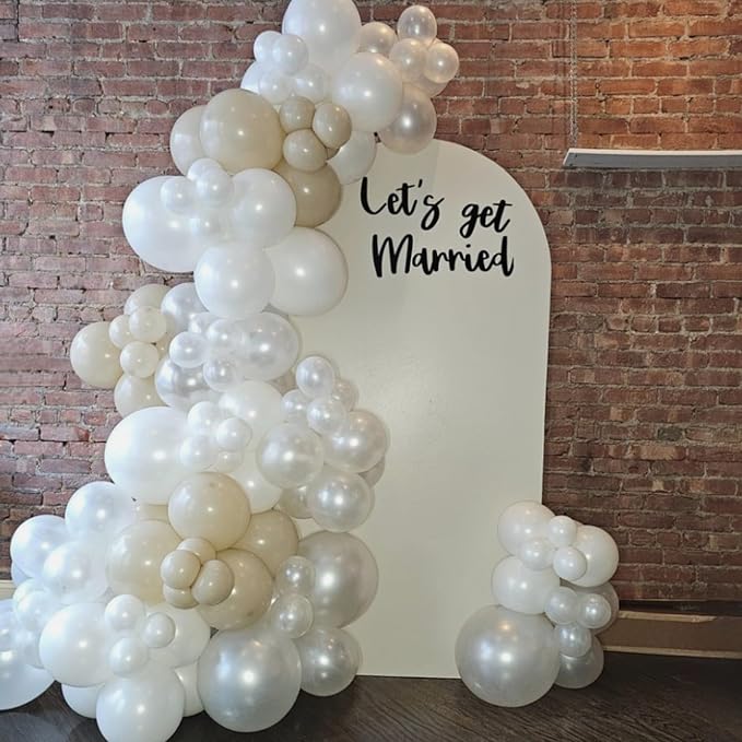 Pearl White Balloons - Image 3