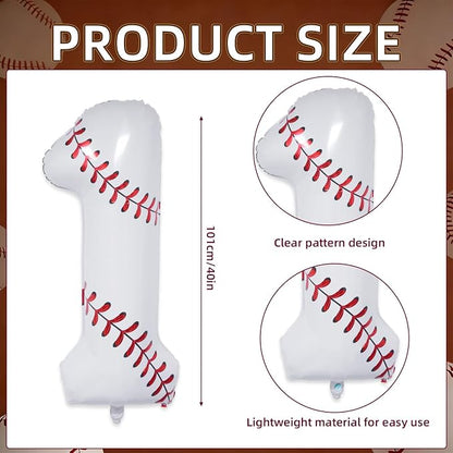 Baseball Birthday Decorations, Sport Themed Balloons - Image 2