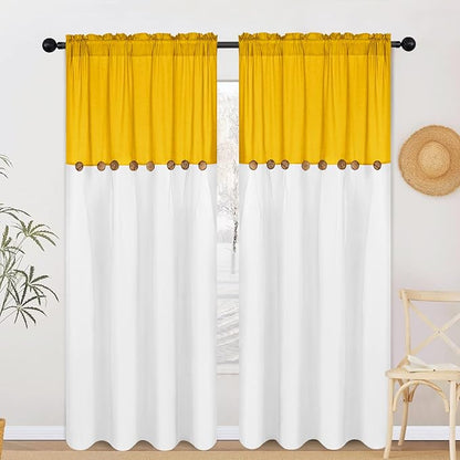 Farmhouse Cotton Linen Curtains - Image 2