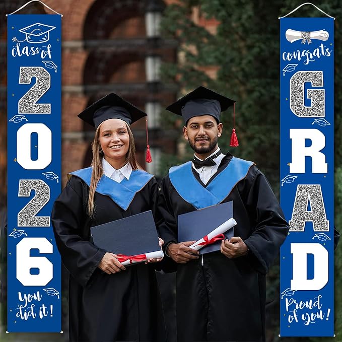 Graduation Decorations Class of 2026 | Congrats Grad Banner - Image 2