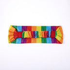 Rainbow Headband for Women Non Slip Elastic Sweat Hairbands Fashion Sports Hair Bands Soft Cloth Fabric Stretchy Headband for Running Workout Yoga