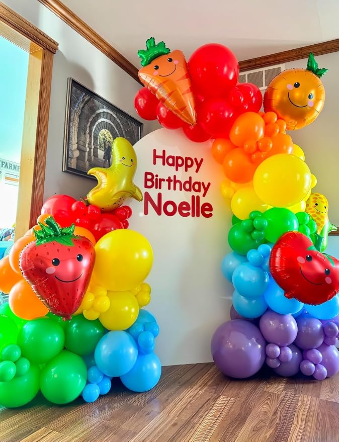 Rainbow Balloon Garland Arch Kit, Latex | Colorful Back to School Balloons Arch - Image 5