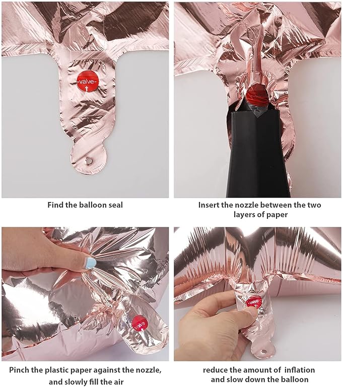 Rose Gold 50 Number Balloons Big Giant Jumbo Large Number 50 Foil Mylar Balloons - Image 6