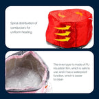 Electric Hair Steamer Cap with 2 Mode Temperature Control, Removable Washable Thermal Hair Cap for Hair Spa at Home (Red)