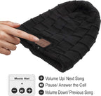 Wireless Beanie Hat for Men Women Wireless Headset Headphones Music Audio Unisex Women Boys Girls Winter Cap with Mic Stereo Speaker Handsfree Outdoor Sports Earphones
