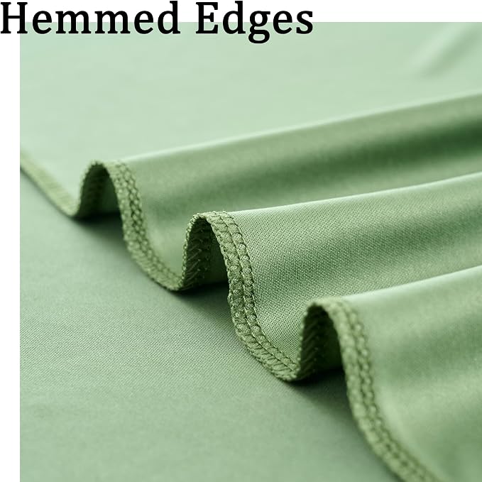 NSSONBEN 40ft x 10ft Wrinkle Free Sage Green Backdrop Curtains - Image 4
