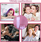 Hair Oil Applicator Bottle Hair Dye Brush Hairs Oil Bottle Root Comb 6 Ounce Reusable Hairs Oiling Color Tools with Graduated Scale and 3pcs Pointed Mouth Cover for Scalp Women Men