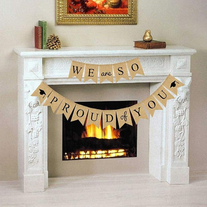 Graduation Burlap Banners We are So Proud of You Banners 2026 Congrats Grad | - Image 6