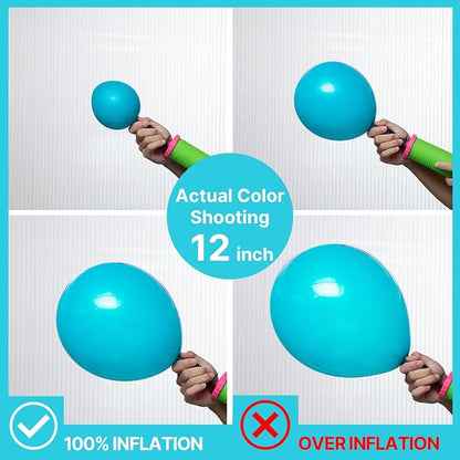 PartyWoo Dark Teal Balloons 50pcs Turquoise Aqua Blue Teal Color 12 Inch | - Image 3