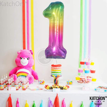 KatchOn Foil Rainbow Number 1 Balloon - Image 5