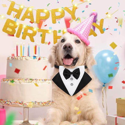 Glitter Gold Happy Birthday Banner - Image 8