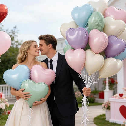Pastel Heart Balloons - Image 6