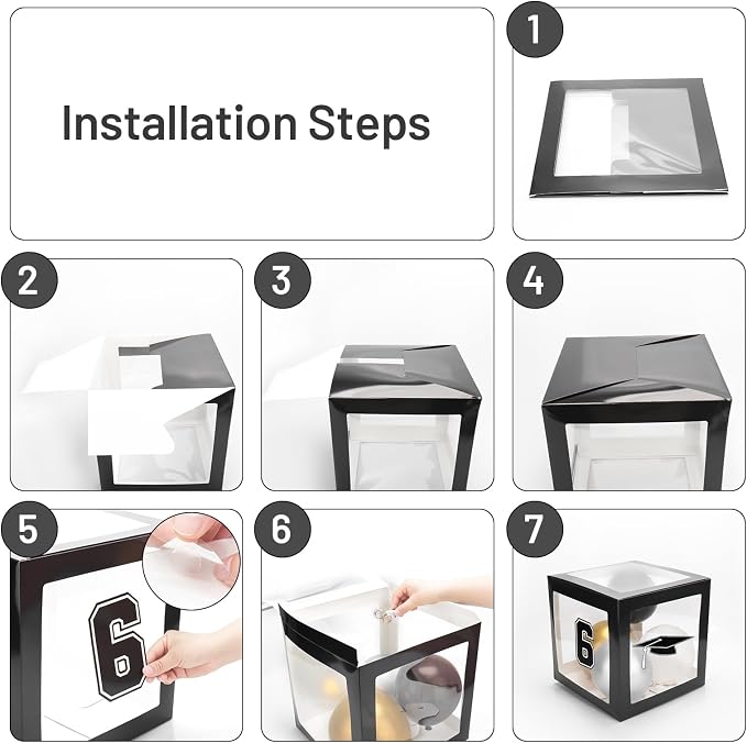 2026 Graduation Party Decorations, HYMENEX 4 PCS Graduation Boxes - Image 5