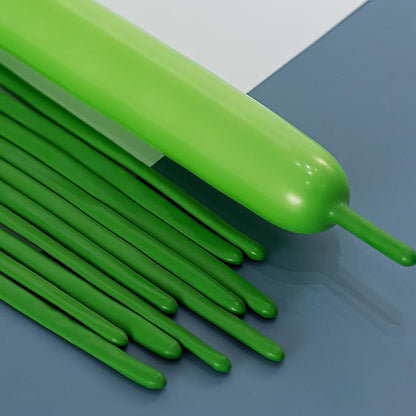 260 Balloons Green, Thickened 100 Pack Long Balloons Twisting Skinny Magic by VHUWE
