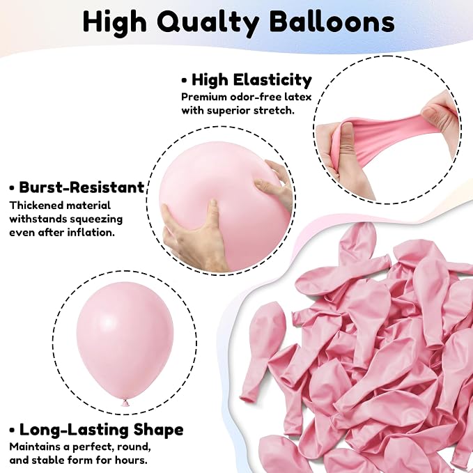 Light Pink Balloons, Baby Shower, Anniversary, Graduation, Wedding Decorations - Image 5
