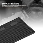 Magnetic Barber Station Mat for Clippers, Stripe Non-Slip Organizer, Professional Salon Barbershop Workstation Pads, Beauty Salon Tools(19" X 13" Black)
