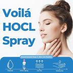 VoilaVe HOCL Spray | Hypochlorous Acid Spray for Skin | HOCL Face & Body Mist Toner for Acne, Scars, Redness, Irritations, Itchy Scalp & Piercing Aftercare | As Seen on TV – 8oz (Packaging May Vary)