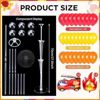 6 Sets Fire Fighting Party Balloon Stand Kit - Image 3