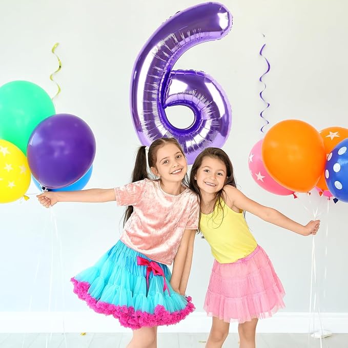 Purple Number Balloons, 40 Inch Purple Balloon 7.7 Helium Balloon 7th Birthday - Image 7