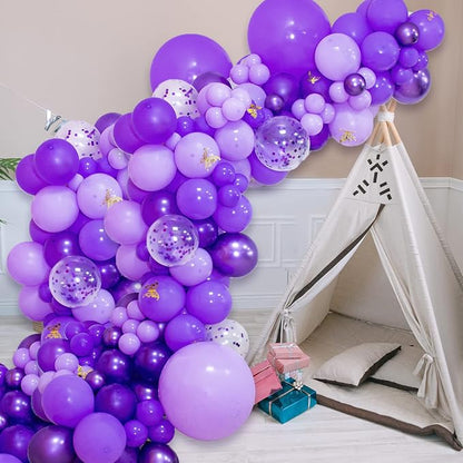 Purple Latex Party Balloons, 110 Pack 12 inch Round Helium Balloons - Image 9