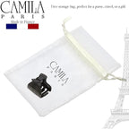 Camila Paris CP3262 French Hair Clip for Women for Long Curly Wavy Hair, Gray, Girls Hair Claw Clips Jaw Fashion Styling Hair Accessories for Women, Strong Hold No Slip Grip, Made in France