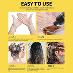 Gowwim Black Hair Dye Shampoo, Ginger Black Hair Color Shampoo Semi Permanent Hair Color Shampoo for Women and Men for Gray Hair Coverage 500ml Natural herbal Ingredients