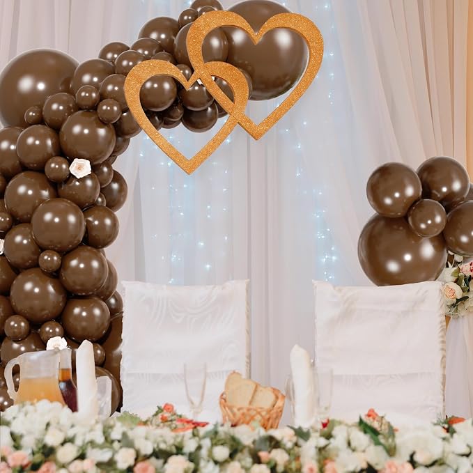 104pcs Dark Brown Balloon Garland Arch Kit Different Sizes 18/12/10/5 Inch | - Image 5
