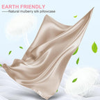 Mulberry Silk Pillow Cases King Size with Hidden Zipper, Ultra Smooth and Soft Breathable Cooling Silk Satin Pillowcase for Hair and Skin, Gifts for Women Men (Champagne, 20x36 Inches, 1 Pack)