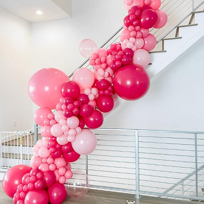 Voircoloria 105pcs Hot Pink Party Latex Balloons, 12inch | - Image 6