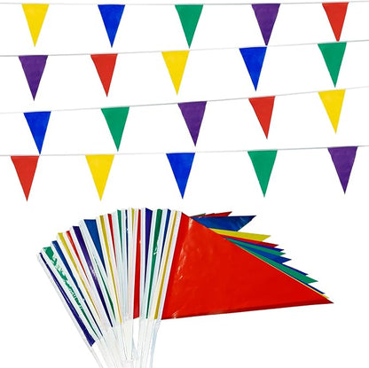 GREATRIL Bunting Pennant Banner 80 Flags by GREATRIL