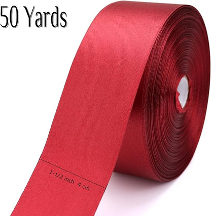 Nsilu 1-1/2 inch, Wine Red Ribbon - Image 2