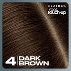 Clairol Nice'n Easy 4 Dark Brown Permanent Hair Dye & Root Touch-Up Multi-Pack Bundle