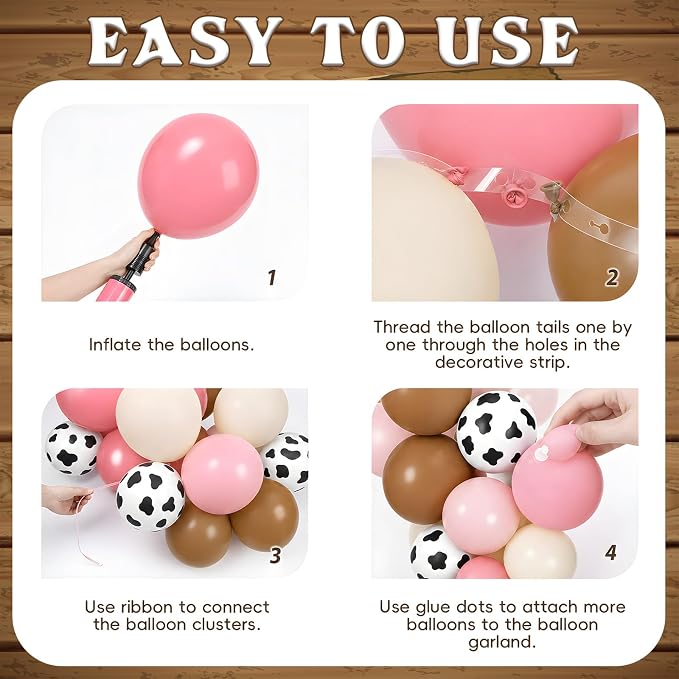 Cowgirl Balloon Arch Garland Kit - Image 3
