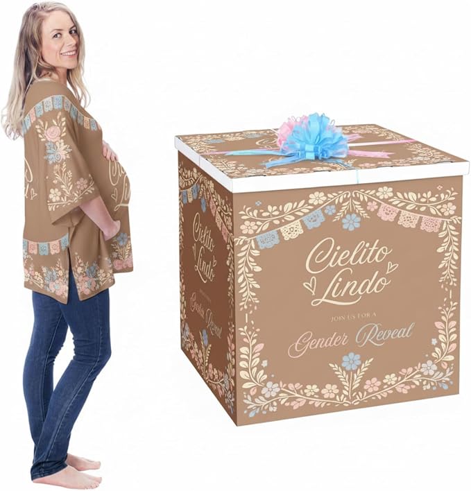 AmazingSpark 28in Giant Gender Reveal Gift Box by Unknown