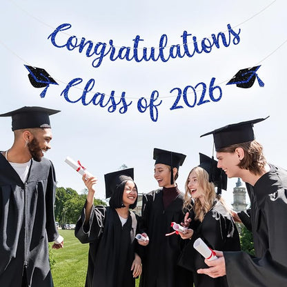 Congratulations Class of 2026 Banner, Congrats Grad Party Decor, 2026 - Image 5