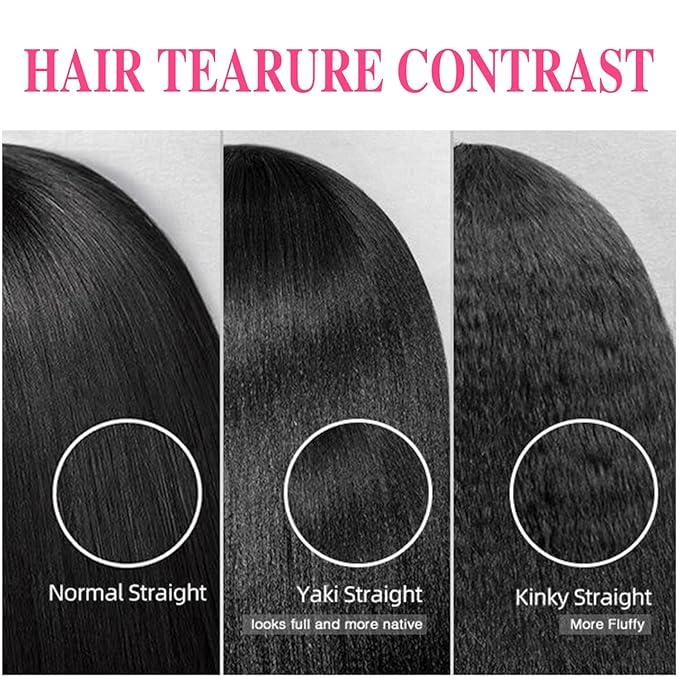 Seamless PU Yaki Straight Clip in Hair Extensions Real Human Hair For Women Invisible Yaki Straight Clip ins (20inch,#1B)