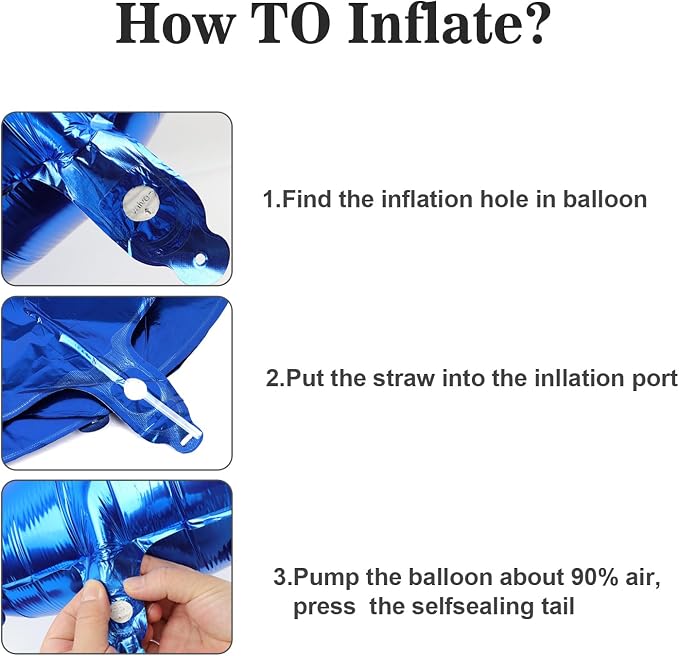 Dark Blue 2026 Balloons Number, Number 20 Balloons 40 Inch Big Foil Balloon - Image 7