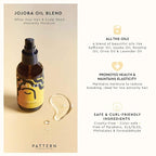 PATTERN Beauty by Tracee Ellis Ross Jojoba Hair Serum, 3.9 Fl Oz, Safflower, Jojoba, Rosehip, Olive & Lavender Oils, Lightweight Moisture Boost for Hair and Scalp