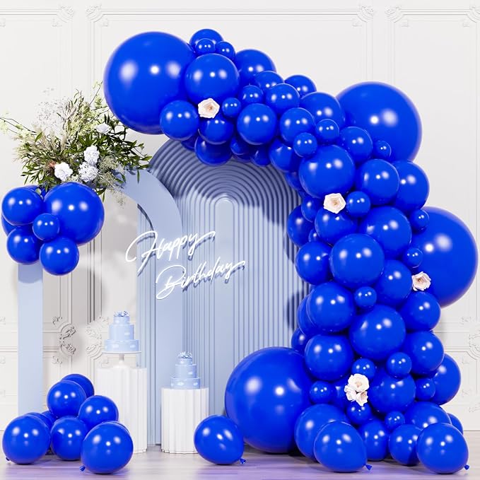 104pcs Royal Blue Balloon Garland Arch Kit Different Sizes 18/12/10/5 Inch | by OWPFJG
