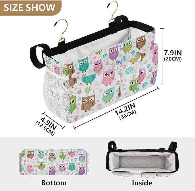 Bedside Caddy Hanging Bunk Bed Caddy Bed Organizer Hanging Pocket - Image 4