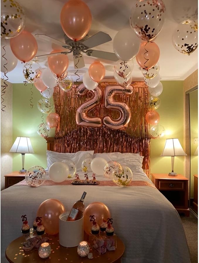 5 Balloon Numbers Party Decorations, 40In Rose Gold Balloons - Image 6