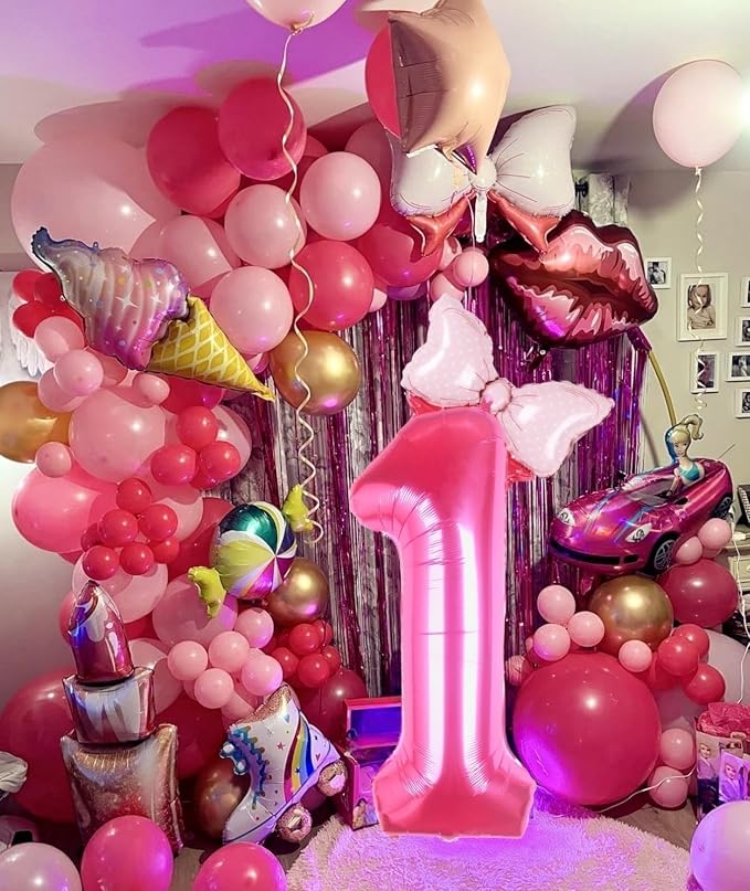 40 inch Pink Number 1 Balloon - Image 5