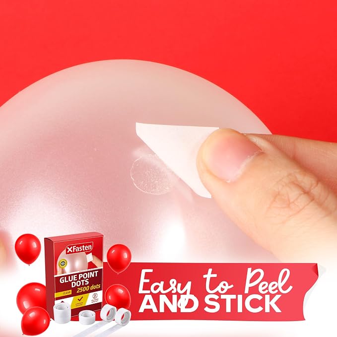 XFasten Balloon Glue Point Dots Clear, Balloons Arch Tape Adhesive | Craft Tape - Image 6
