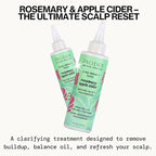 Pacifica Scalp Detox Set – Rosemary Apple Cider Vinegar Scalp Exfoliating Tonic with Scalp Massager Brush, Deep Cleansing & Clarifying Treatment for Buildup, Dry Flaky Scalp, Vegan