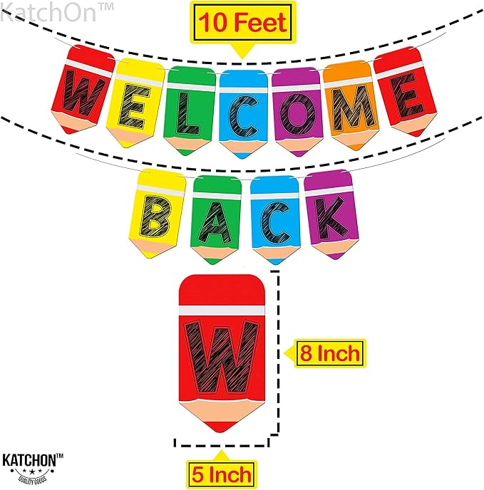 KatchOn Pre-Strung Welcome Back Banner - Image 3
