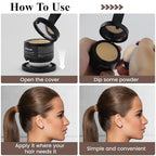 Instant Hairline Powder, Root Touch Up Hair Color for Gray Coverage and Thinning Hair, Root Cover Up Conceals Hair Loss & Bald Spots, Natural and Non-Greasy Hair Color for Women & Men, Medium Blonde