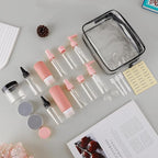 Travel Size Bottles for Toiletries 25Pack TSA Approved Toiletry Bottles Leak Proof Travel Kit with Clear Toiletry Bag Lotion Skincare Shampoo Cosmetic Container