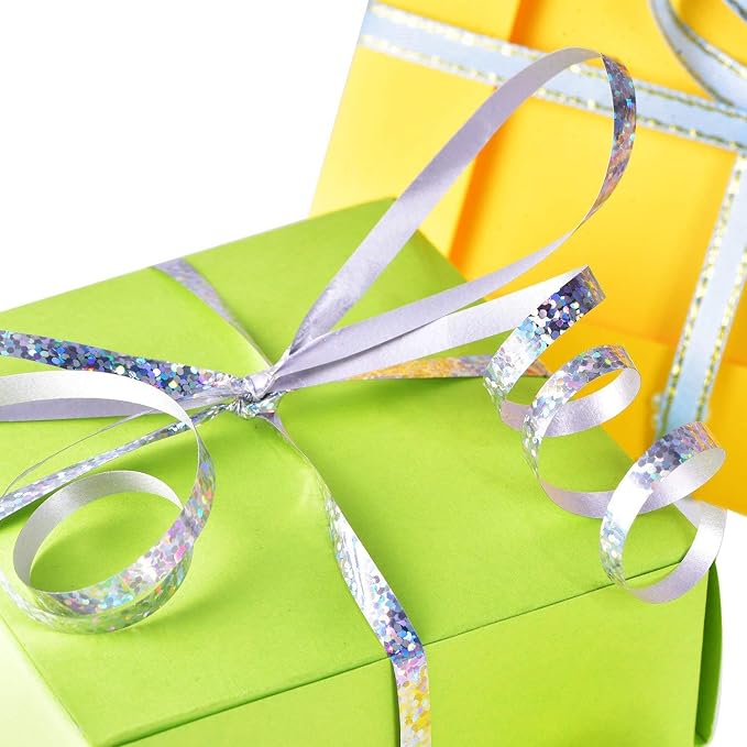 BEISHIDA 500 Yards Silver Ribbon Curling Crimped, Balloon String Shiny Metallic - Image 5