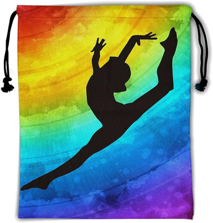 Watercolor Rainbow Gymnastics Grip Bag by Giwawa