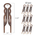 Good Hair Days Hair Pins - 2 1/2" Plastic, U-shaped Magic Grip Hairpins, Strong Durable Pins For Fine, Thick & Long Hair, Styling Accessories - Crystal, Set of 20